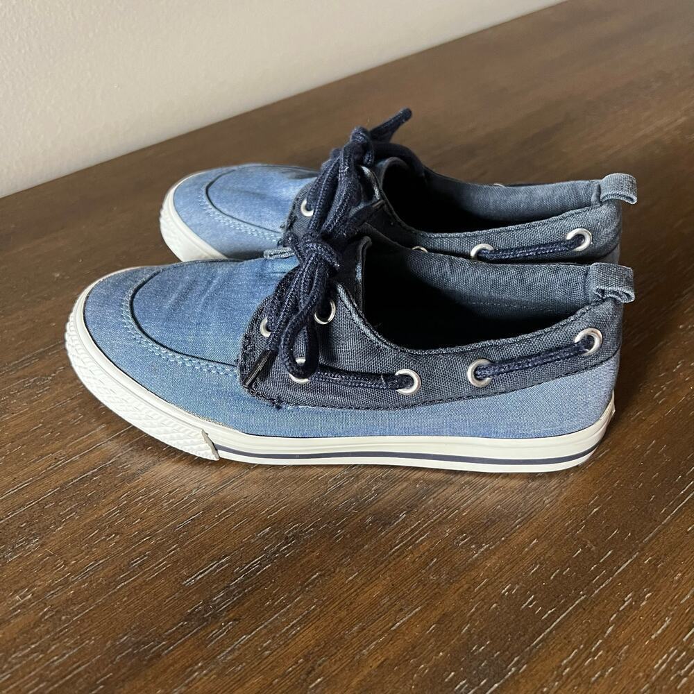 Crazy 8 Boys Blue Slip On‎ Boat Shoes- Size 12 - Picture 3 of 9